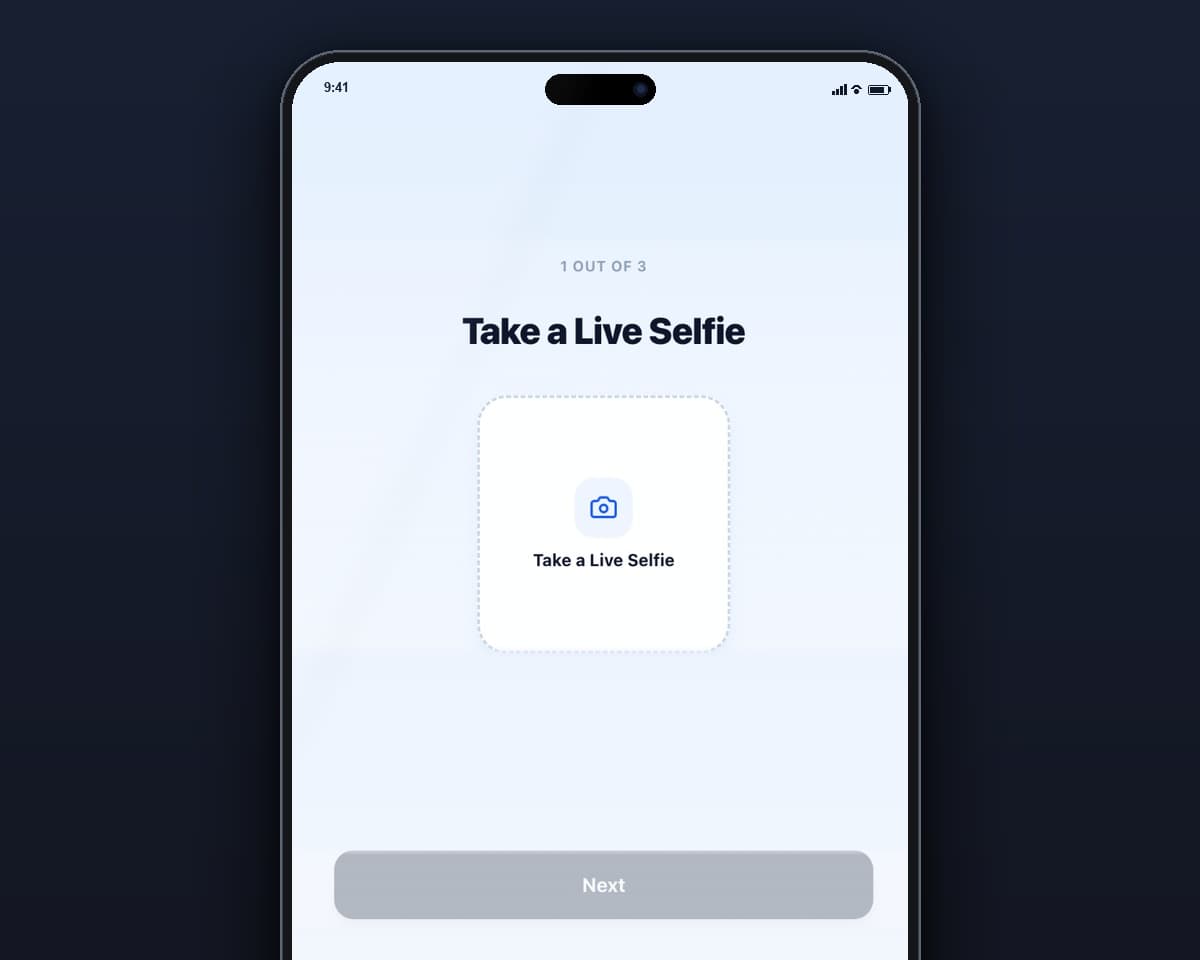 Expo lead capture portal on mobile phone