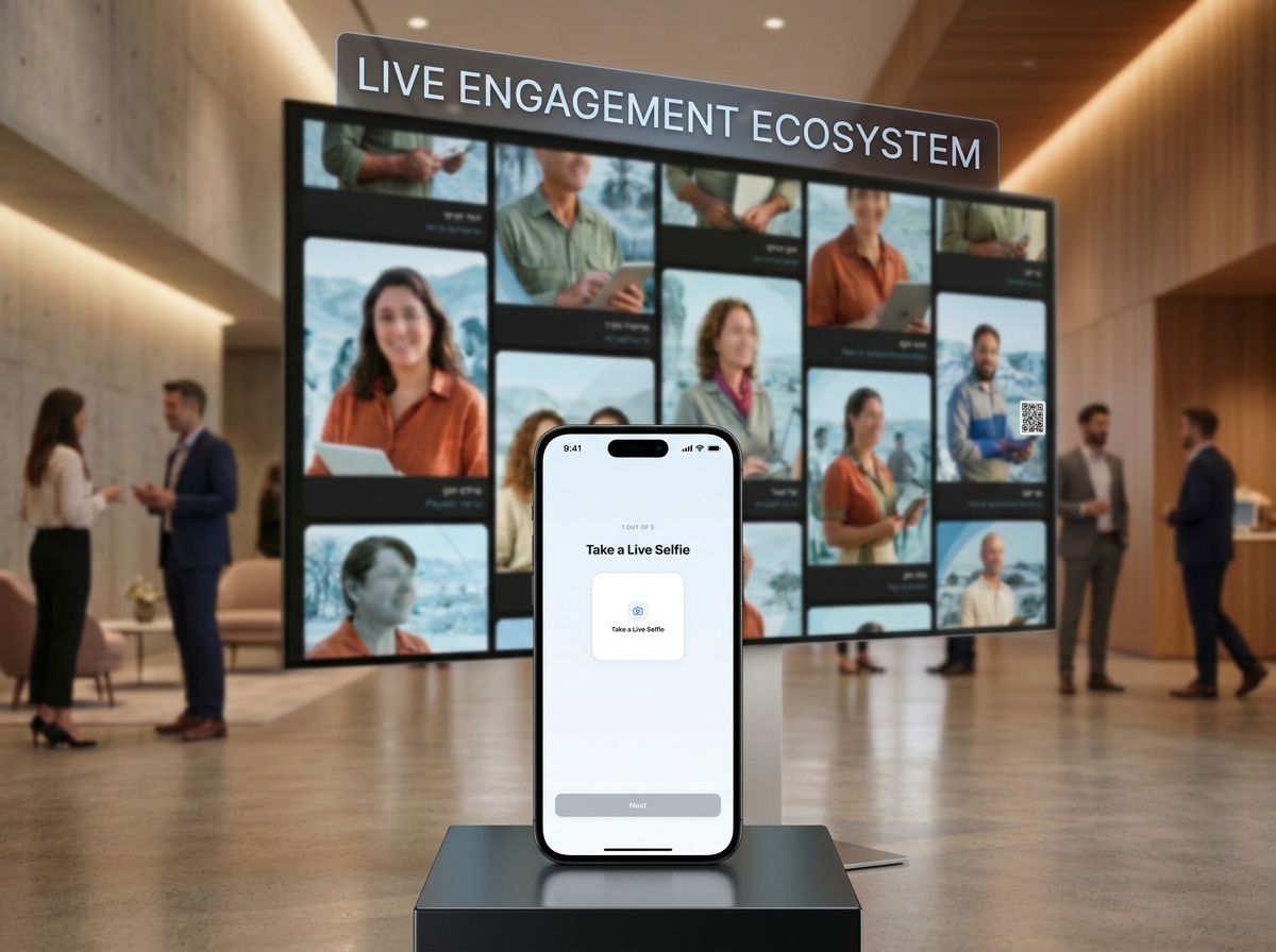 PixTwist Mobile Attendee Experience and Live Stage Big Screen Display