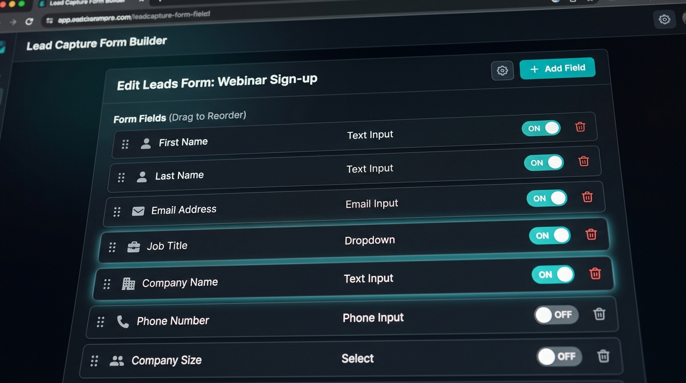 Data Capture & Fields Studio UI